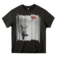 Asphalt banksy balloon girl cute Heavy Core Tee - maiPhamDesign