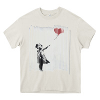 Cream banksy balloon girl cute Heavy Core Tee - maiPhamDesign