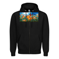 Black clown fish  license plate Zipper Hoodie - BarkalooDesign