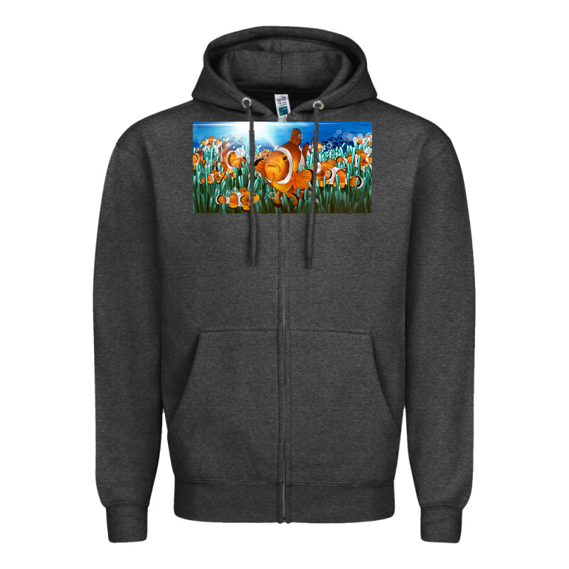 Clown Fish  License Plate Zipper Hoodie by BarkalooDesign | Teevron