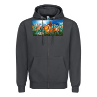 Smoke clown fish  license plate Zipper Hoodie - BarkalooDesign