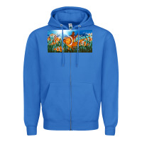 True Royal clown fish  license plate Zipper Hoodie - BarkalooDesign