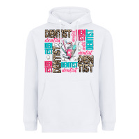 White dentist Heavyweight Hoodie - AdoDesignShop