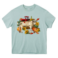 Arona Fall charolais bull Heavy Core Tee - RanaPortraitStore