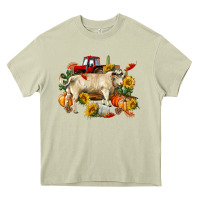 Mossy Fall charolais bull Heavy Core Tee - RanaPortraitStore
