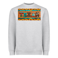 Heather Grey texas sunflowers license plate Heavyweight Sweatshirt - Artiststas