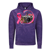 Cloud Purple floral cancer ribbon vintage camera Vintage Hoodie - FaDigitalArtStudio