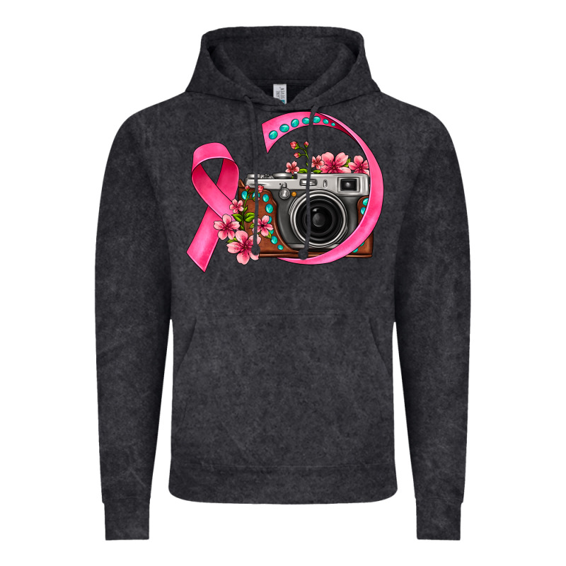 Floral Cancer Ribbon Vintage Camera Vintage Hoodie by FaDigitalArtStudio | Teevron