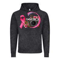 Vintage Black floral cancer ribbon vintage camera Vintage Hoodie - FaDigitalArtStudio