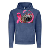 Vintage Denim floral cancer ribbon vintage camera Vintage Hoodie - FaDigitalArtStudio