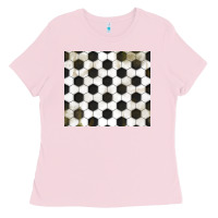 Bubblegum Pink distressed soccer pattern Ladies Tee - TumblerDesignByShophia