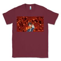 Burgundy wizard boy and owl Classic Tee - TumblerDesignByShophia