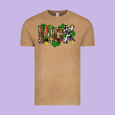 Western Luck St. Patrick's Day Vintage Tee Designed By Cowgirlartshop