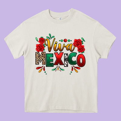 Viva Mexico Cinco De Mayo Heavy Core Tee Designed By Texasbilliewilder