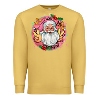 Antique Gold merry christmas peace santa Premium Sweatshirt - AdoDesignShop