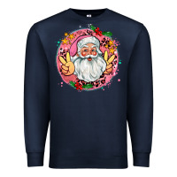 Navy merry christmas peace santa Premium Sweatshirt - AdoDesignShop