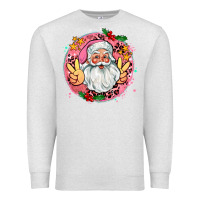 Oatmeal Heather merry christmas peace santa Premium Sweatshirt - AdoDesignShop