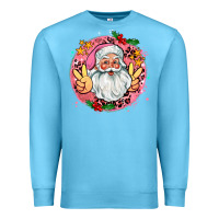 Ocean Blue merry christmas peace santa Premium Sweatshirt - AdoDesignShop