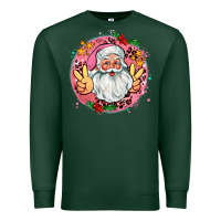 Merry Christmas Peace Santa Premium Sweatshirt | Teevron