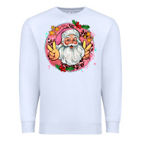 White merry christmas peace santa Premium Sweatshirt - AdoDesignShop