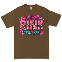 Cacao I wear pink for my custom name Cancer Awareness Premium Tee - HowdyJamesFarm
