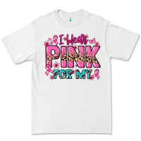 White I wear pink for my custom name Cancer Awareness Premium Tee - HowdyJamesFarm