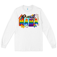White proud mama Long Sleeve Tee - FaDigitalArtStudio
