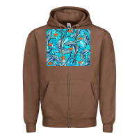 Chestnut humpback whale mousepad Zipper Hoodie - BarkalooDesign