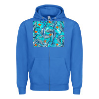 True Royal humpback whale mousepad Zipper Hoodie - BarkalooDesign