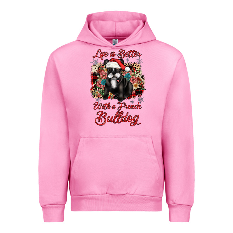 Christmas Life Is Better With A French Bulldog Urban Hoodie by JahusDesignShop | Teevron