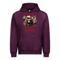 Mauve Wine christmas life is better with a french bulldog Urban Hoodie - JahusDesignShop