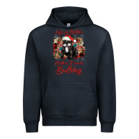 Navy christmas life is better with a french bulldog Urban Hoodie - JahusDesignShop