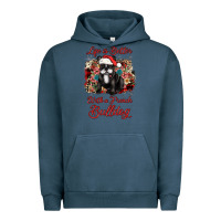 Pigment Midnight Navy christmas life is better with a french bulldog Urban Hoodie - JahusDesignShop
