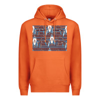 Carrot Bull Skull Pattern Premium Hoodie - CowhideDigitalArt