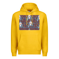 Lemon Bull Skull Pattern Premium Hoodie - CowhideDigitalArt
