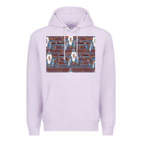 Lilac Bull Skull Pattern Premium Hoodie - CowhideDigitalArt