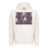 Pale Pink Bull Skull Pattern Premium Hoodie - CowhideDigitalArt