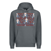 Rock Bull Skull Pattern Premium Hoodie - CowhideDigitalArt