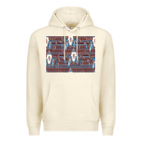 Sandshell Bull Skull Pattern Premium Hoodie - CowhideDigitalArt