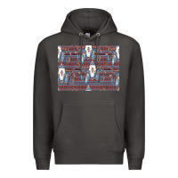 Smoke Bull Skull Pattern Premium Hoodie - CowhideDigitalArt