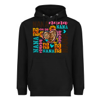 Black nana nana nana with hearts Heavyweight Hoodie - AdoDesignShop