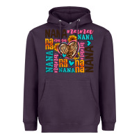 Plum nana nana nana with hearts Heavyweight Hoodie - AdoDesignShop