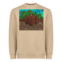 Mushroom custom cactus and sunflowers leopard turquoise Heavyweight Sweatshirt - Artiststas