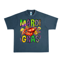Midnight Navy mardi gras crawfish olivia Urban Heavy Tee - OliviaCreatesArt