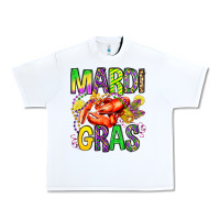 White mardi gras crawfish olivia Urban Heavy Tee - OliviaCreatesArt