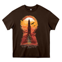 Chocolate Brown Retro Animation  Novel Art Characters Poster Heavy Core Tee - maiPhamDesign