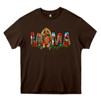 Chocolate Brown Our Lady of Guadalupe Mama Heavy Core Tee - texasbilliewilder
