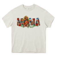 Cream Our Lady of Guadalupe Mama Heavy Core Tee - texasbilliewilder