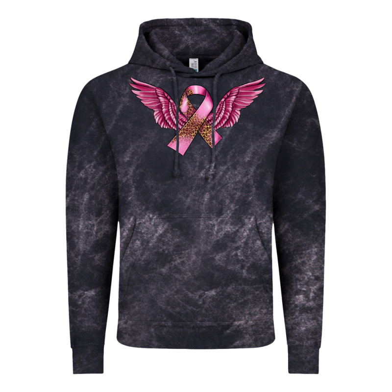 Breast Cancer Ribbon With Angel Wings Vintage Hoodie by FaDigitalArtStudio | Teevron