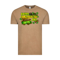Vintage Coffee Camper Happy St. Patrick's Day Vintage Tee - CowGirlArtShop